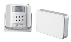 Solight bezdrôtový hlásič pohybu/gong, externé PIR čidlo, napájanie zo zásuvky, biely