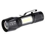 Solight LED kovové svietidlo nabíjacie, 150+60lm, Li-Ion, čierna