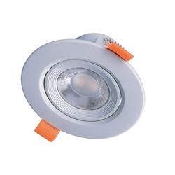 Solight LED podhľadové svietidlo bodové, 5W, 400lm, 4000K, okrúhle, strieborné