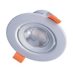 Solight LED podhľadové svietidlo bodové, 9W, 720lm, 4000K, okrúhle, strieborné