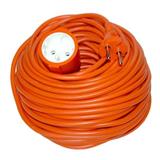 Solight predlžovací kábel - spojka, 1 zásuvka, oranžová, plochá, 30m