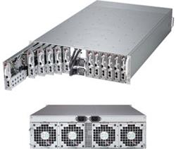 Supermicro Server SYS-5037MC-H12TRF, 3U, 12 x Micro Cloud Nodes, Intel Chipset, SATA, IPMI - Black