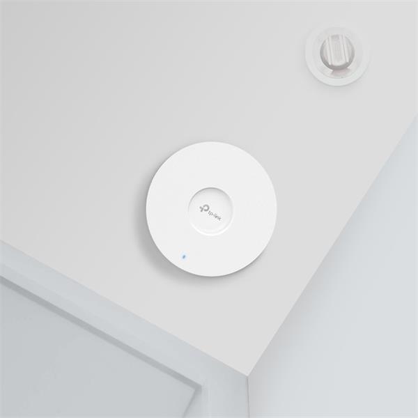 TP-LINK "AX3000 Ceiling Mount Dual-Band Wi-Fi 6 Access Point PORT:1×1Gbps RJ45 PortSPEED:574Mbps at 2.4 GHz + 2402 Mb