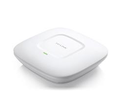 TP-LINK EAP110 300Mbps Wireless N Ceiling/Wall Mount Access Point, QCOM, 300Mbps at 2.4Ghz, 802.11b/g/n, 1 10/100Mbps L