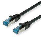 Value patch kábel Cat6A, STP, S/FTP (PiMF), 5m, čierny