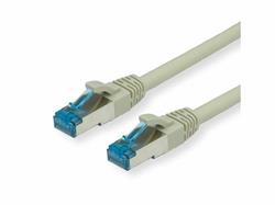 Value Patchkábel LSOH S/FTP Cat6A, sivý 0,15m, Cu