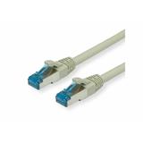 Value Patchkábel LSOH S/FTP Cat6A, sivý 0,15m, Cu