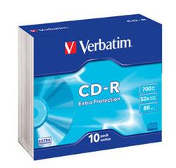 Verbatim - CD-R 700MB 52x ExtraProtection Slim Box 10ks