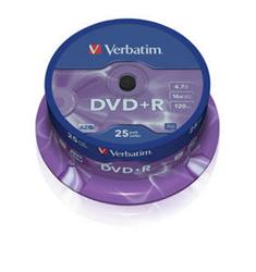 Verbatim - DVD+R 4,7GB 16x 25ks v cake obale
