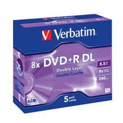 Verbatim - DVD+R 8,5GB 8x Dual-Layer Box 5ks