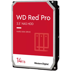 WD Red Pro 3,5" HDD 14TB NAS 7200RPM 512MB SATA III 6Gb/s