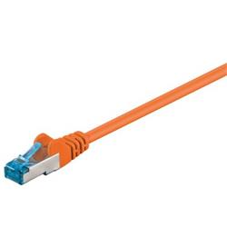 Wentronic Patch kábel Cat6A, SFTP, LS0H, 0,5m, oranžový