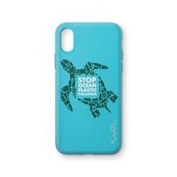 Wilma Turtle Eco-case iPhone Xr, bledo - modré
