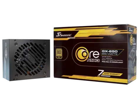 Zdroj 650W, Seasonic CORE GX-650 ATX 3.1 80Plus Gold, modular