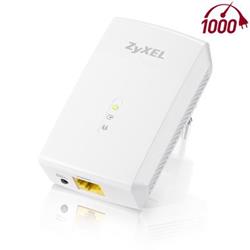 ZyXEL PLA-5206, 1000Mbps Powerline Ethernet Adapter, Directplug design, 128-bit AEC Protection, WPS button, QoS Media St